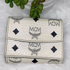 MCM Trifold Wallet in MCM Monogram Logo Leather